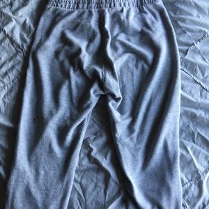 Gray Knee Cut Sweatpants